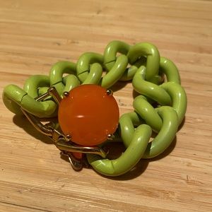 kate spade lime giant link bracelet 🍈